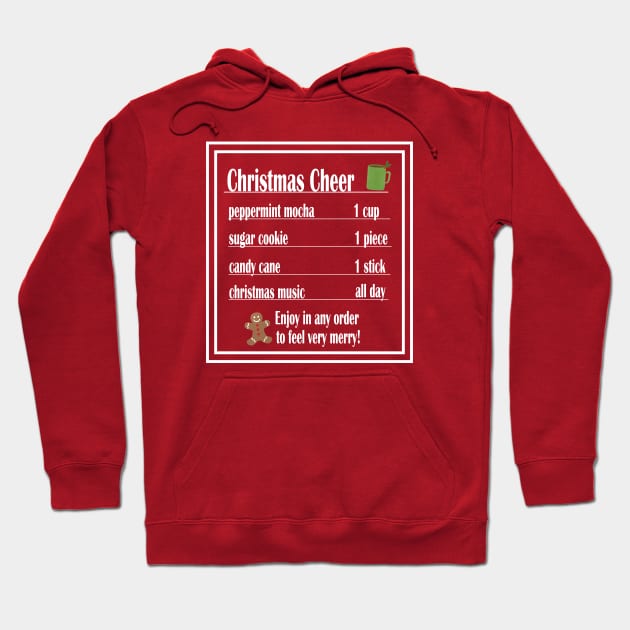 Christmas Cheer - Peppermint Mocha Hoodie by Coffee And